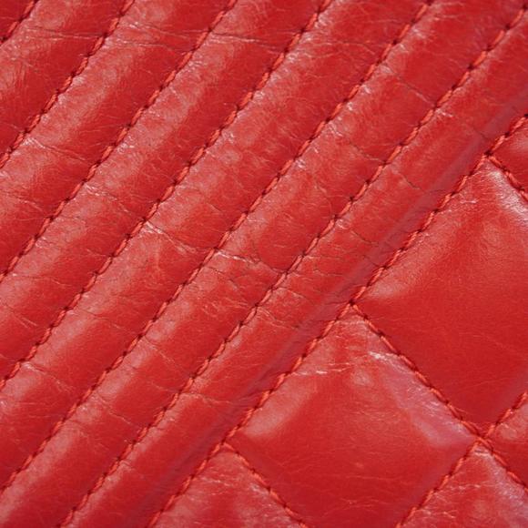 Chanel Shoulder Bag Matelasse Coco Boy W Chain Calfskin Red Women's - Picture 10 of 16